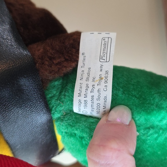 Vintage Stuffed Teenage Mutant Ninja Turtle. 1988 - Picture 3 of 6
